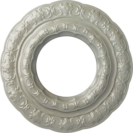 Ekena Millwork Lisbon Ceiling Medallion (Fits Canopies up to 7"), Hand-Painted Flash Copper, 15 3/8"OD x 7"ID x 1"P CM15LIFCS